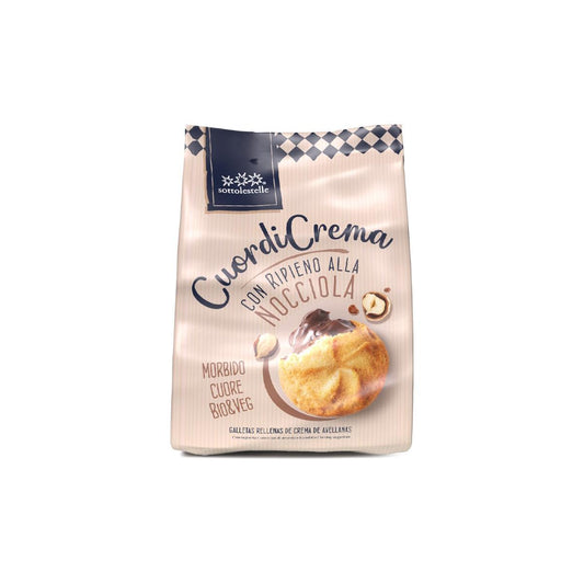 Bolacha recheada com creme de avelã e chocolate Sotto 200gr