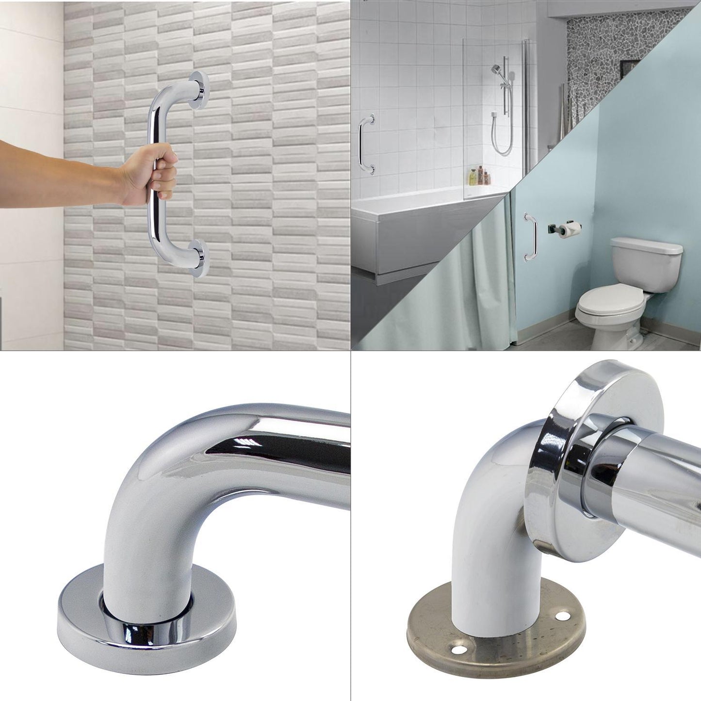 Agarre Ducha Maurer Cromo Brillo Ø 32 Mm. Longitud 30 Cm._1