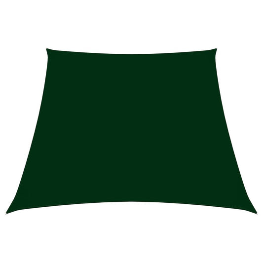 Vidaxl Toldo De Vela Tela Oxford Trapecio Verde Oscuro 2/4x3 M_0