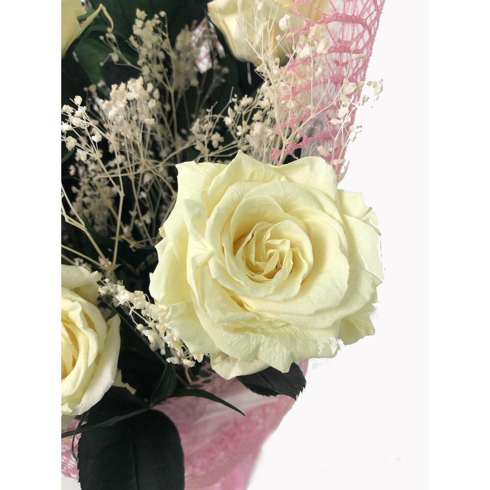 Mundo Eterno Ramo De 6 Rosas Eternas Blancas_3