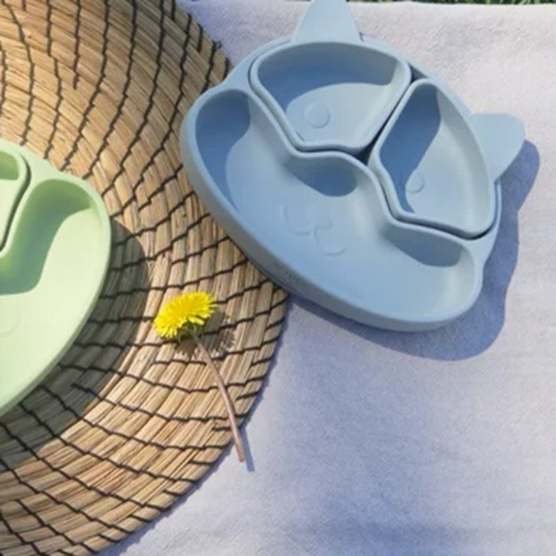 Plato Con Divisiones Extraíbles Y Forma De Perrito - Azul Marino._3