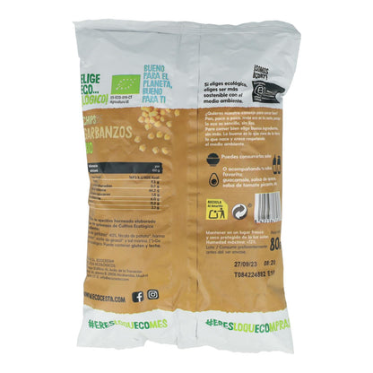 Chips de Grão de Bico Biológico, 80 G Ecocesta