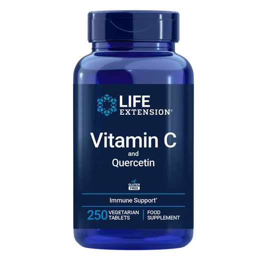Vitamina C e Fitossomo de Quercetina, Life Extension 250 comprimidos