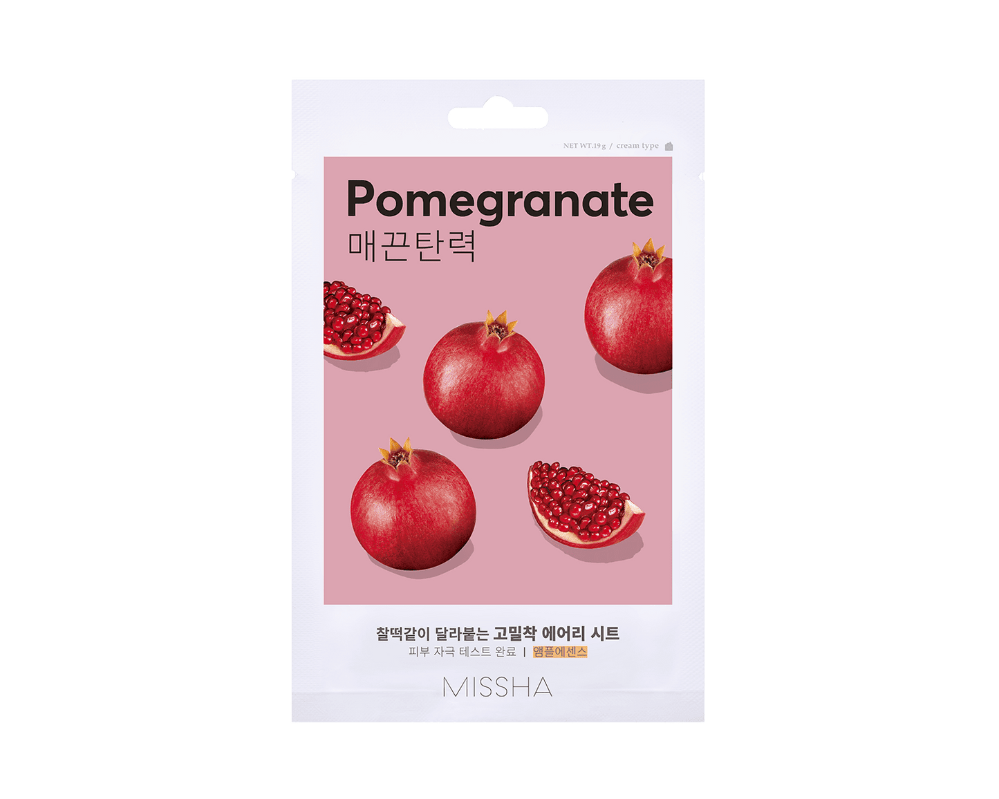 Missha Airy Fit Sheet Mask [pomegranate] (19g) - Mascarilla Granada_0