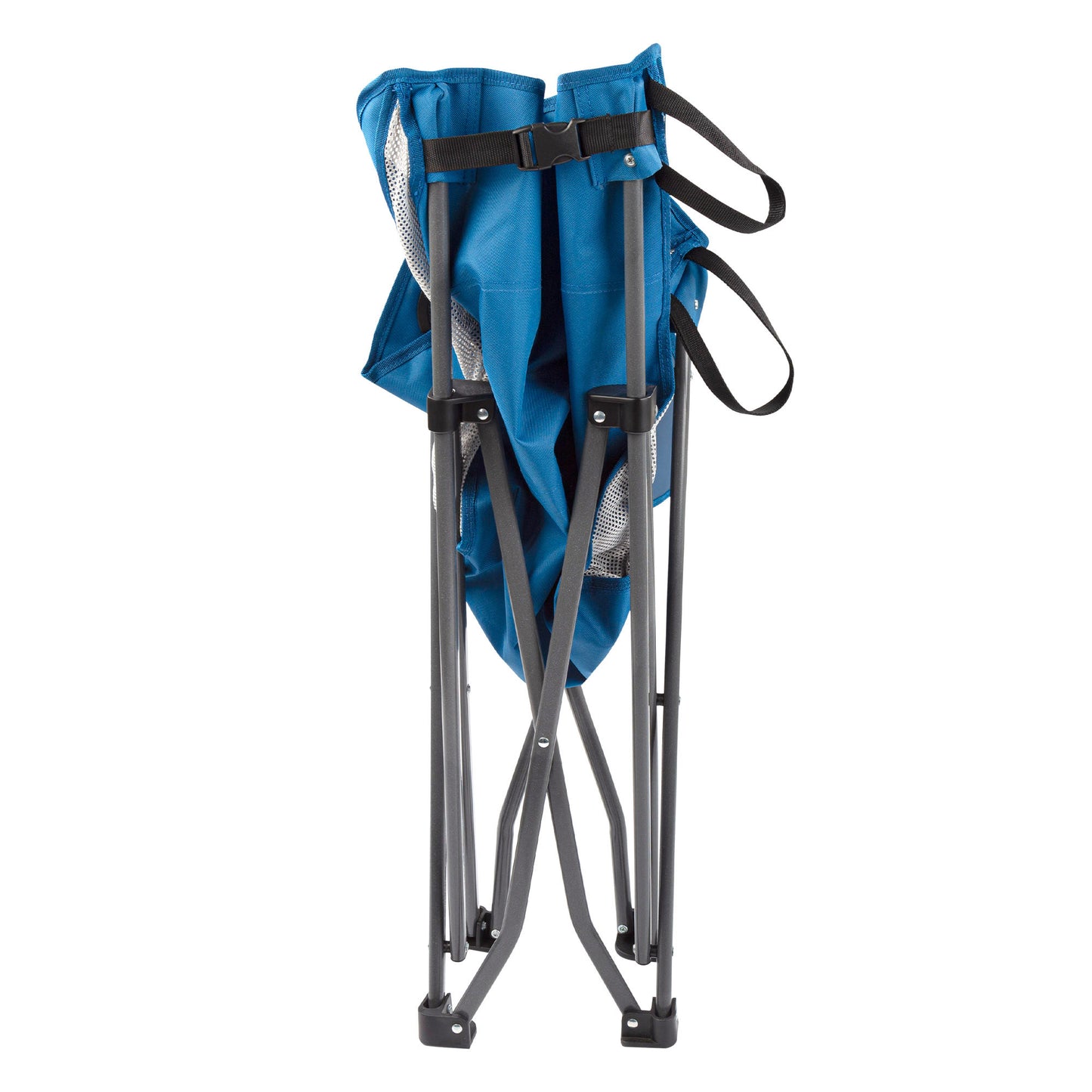 Pack 2 Sillones Plegables Camping Antivuelco Azul C/posavasos Y Bolsillo Aktive_5