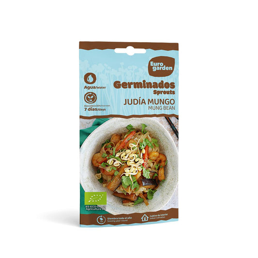 Sementes de rebentos de feijão mungo biológico Eurogarden