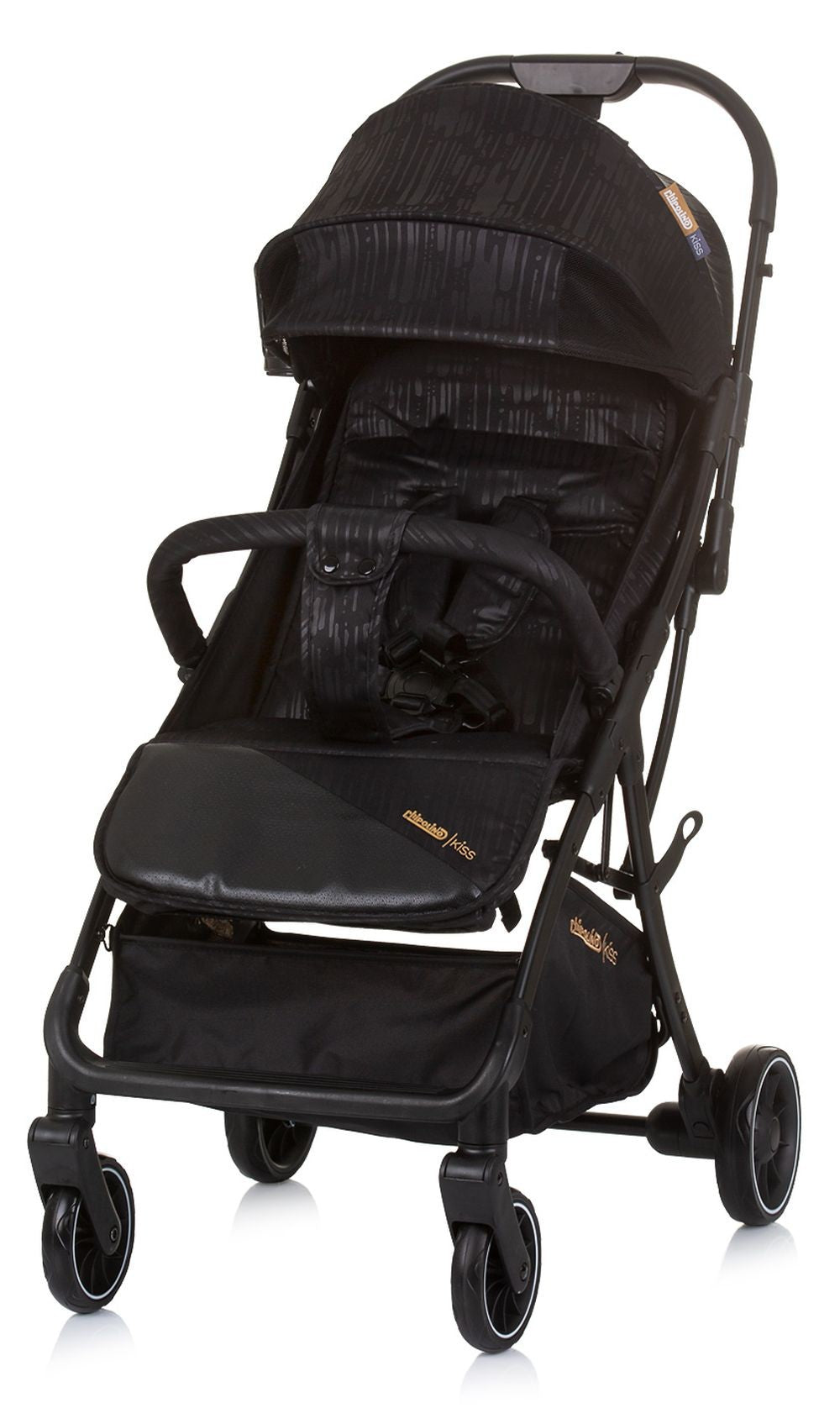 Silla De Paseo Kiss Obsidian Con Plegado Automático Desde El Nacimiento Hasta 22 Kg De Chipolino_0