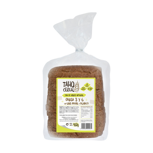 Pão integral Taho ómega com linhaça, girassol e abóbora 400 g