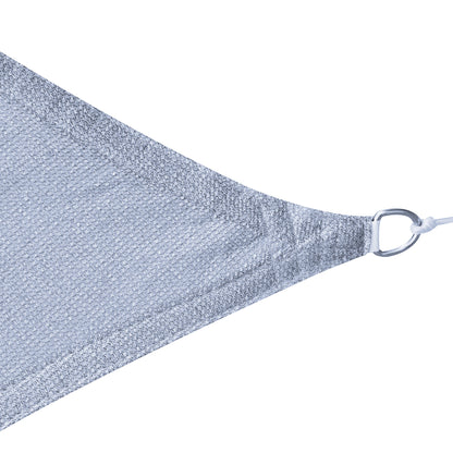 Outsunny Toldo Vela De Sombra Rectangular 4x3 M Protección Rayos Uv Gris_4