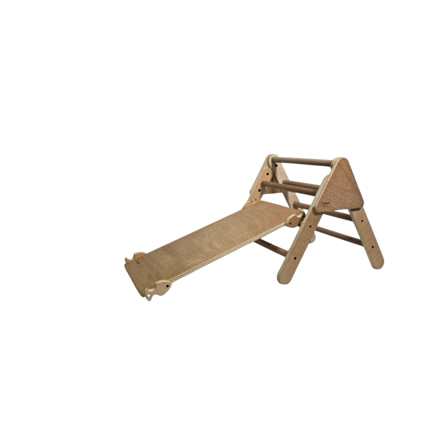 Triángulo Pikler + Rampa de escalada. Talla pequeña. Encerado Ecológico_1