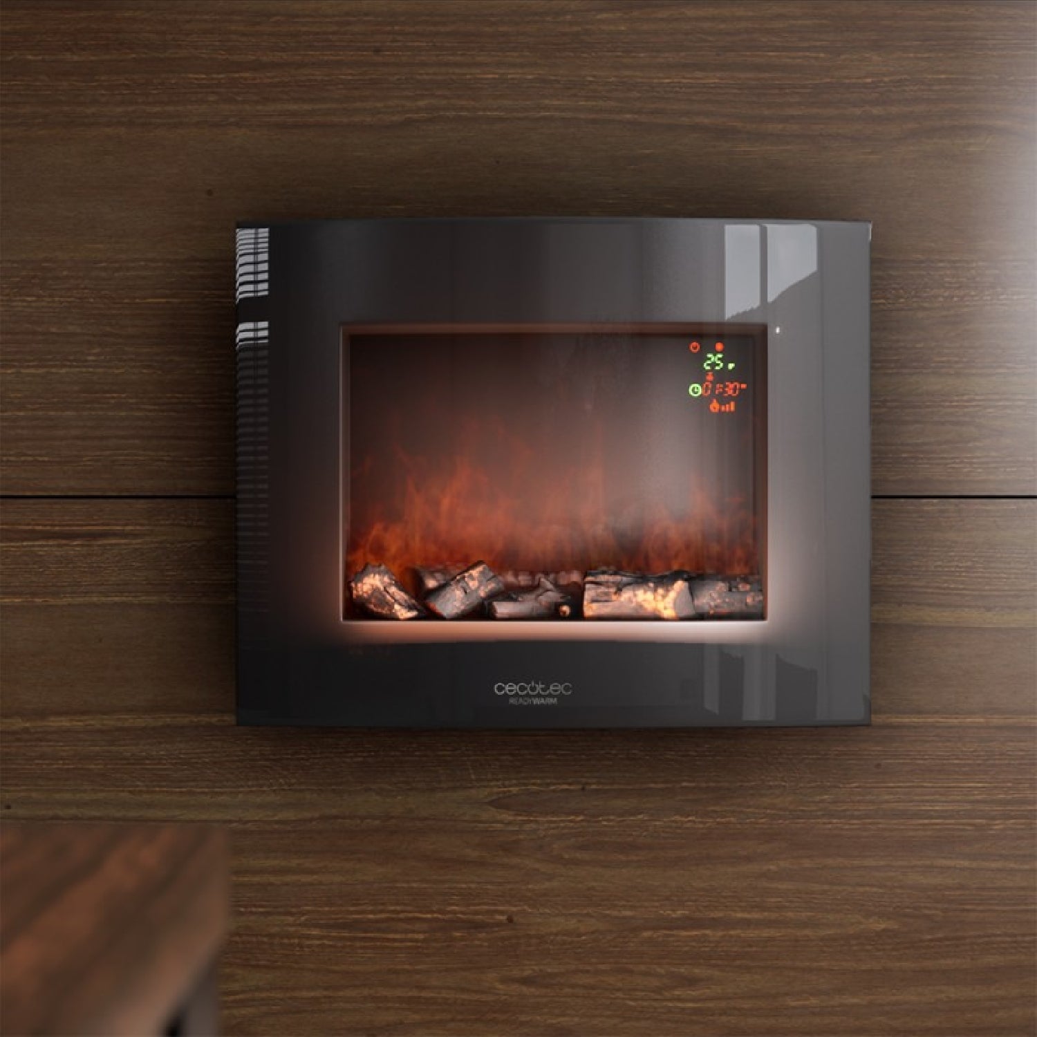 Cecotec Chimenea Eléctrica Chimenea Electrica Decorativa De Pared Ready Warm 2600 Curved Flames_2