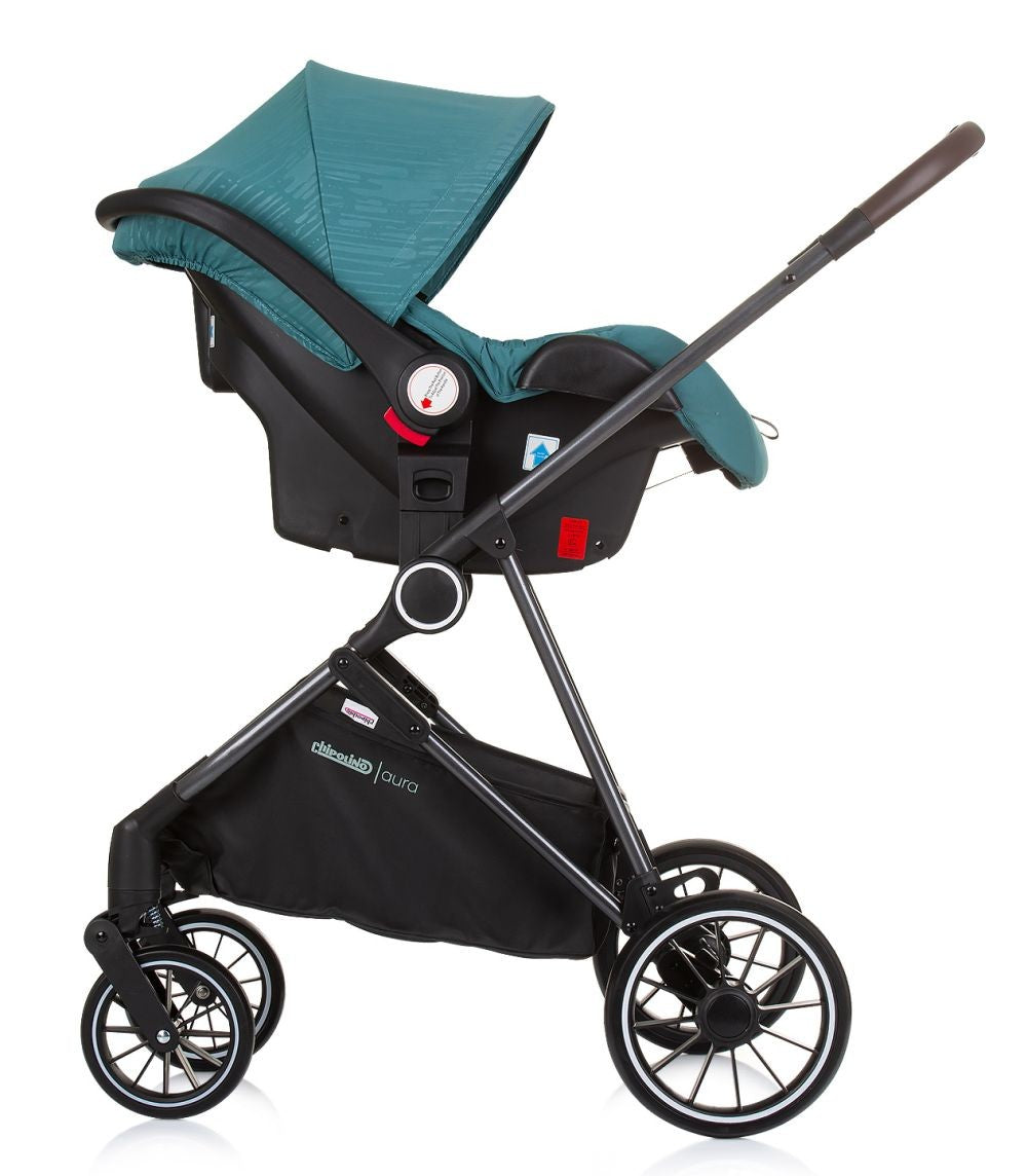 Carrito De Bebé Trio Convertible Aura Hasta 22 Kg Teal_4