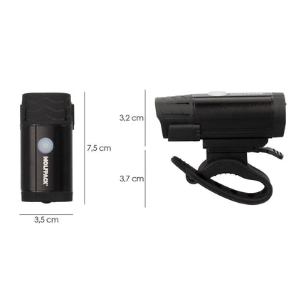 Luz Led Frontal Para Bicicleta / Patinete 400 Lumenes (5 Modos) Bateria Recargable Usb_1