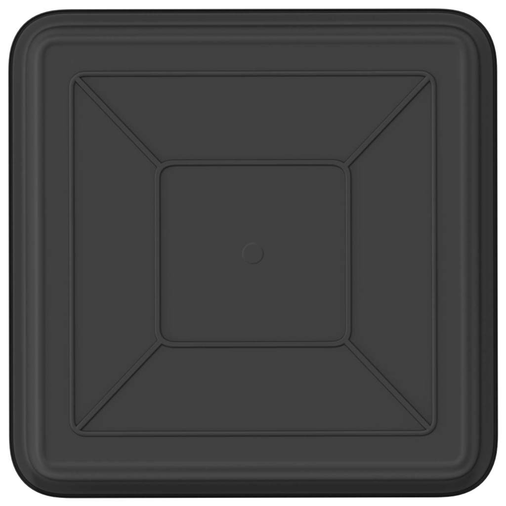 Bandeja Cuadrada Para Flores 24 Uds. Negro 18 X 18 X 2 Cm_5