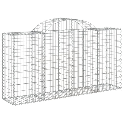 Cestas De Gaviones 15 Uds Forma De Arco Hierro 200x50x100/120cm_2