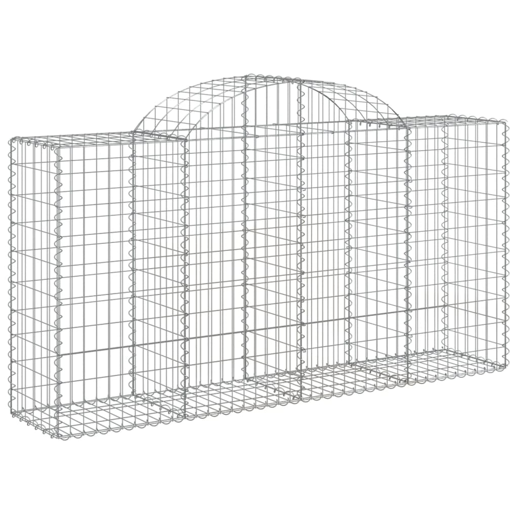Cestas De Gaviones 10 Uds Forma De Arco Hierro 200x50x100/120cm_2