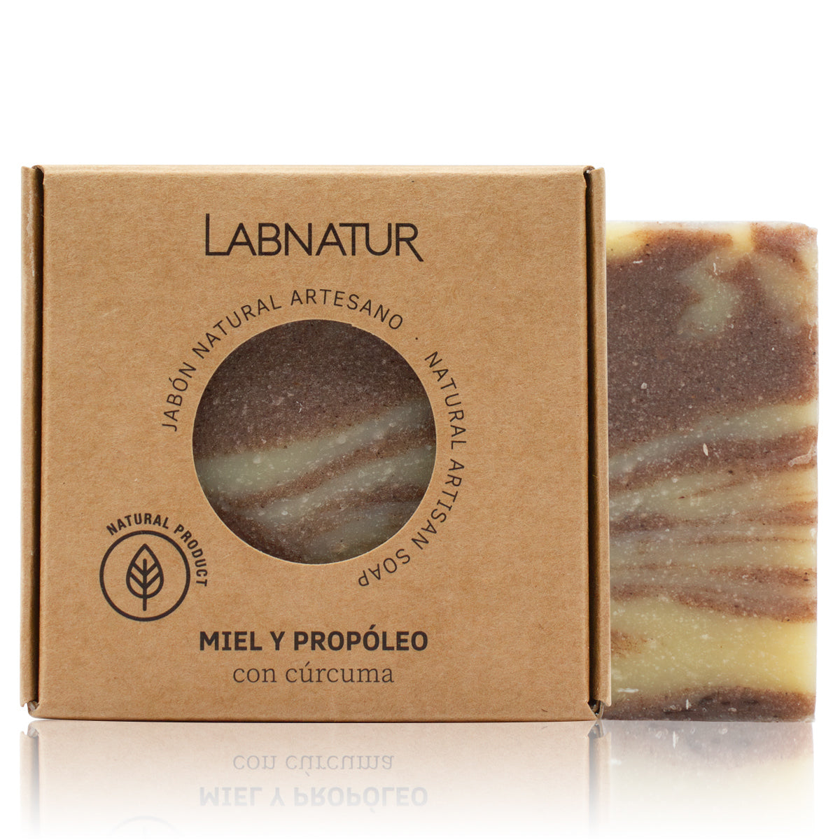 Jabón Natural Artesano de Miel y Propóleo Labnatur 100 g | Purifica y Equilibra | Piel Mixta o Grasa | Vegano_0