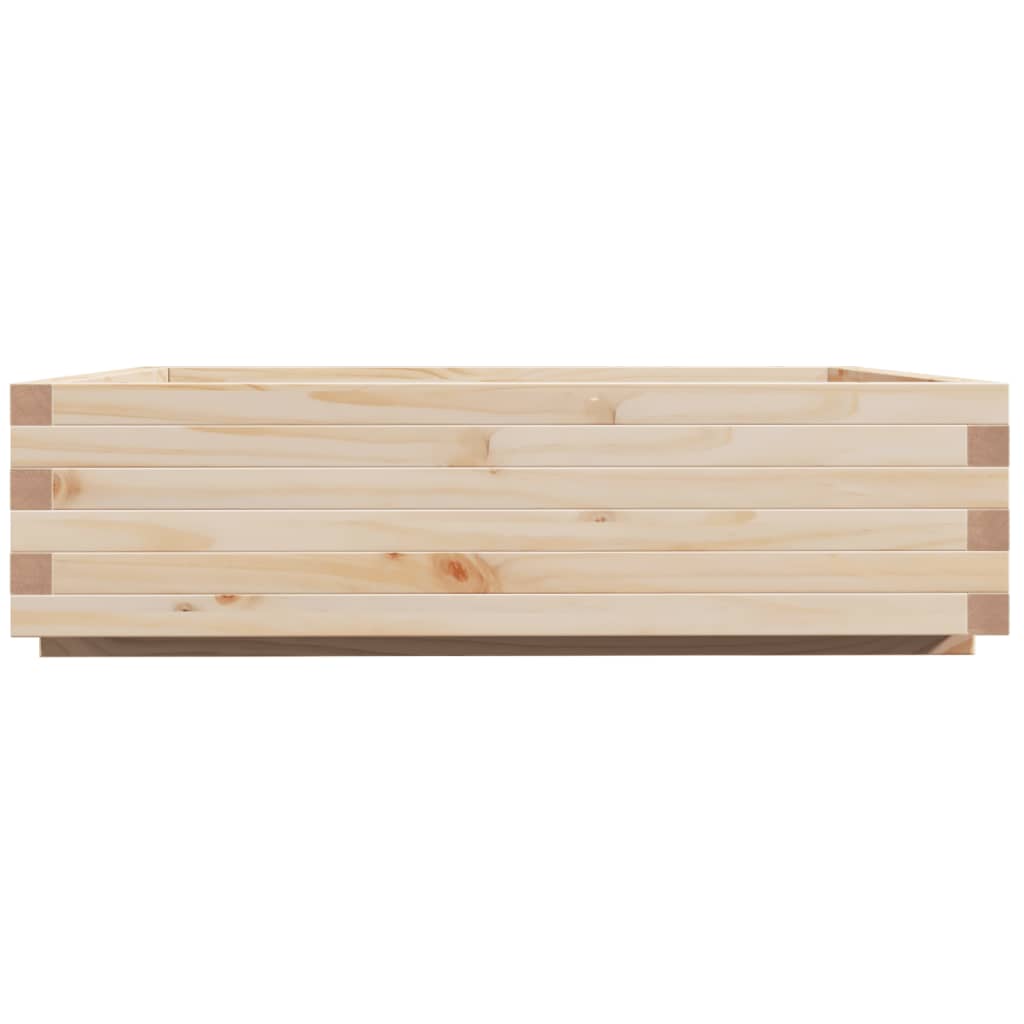 Jardinera De Madera Maciza De Pino 90x90x26,5 Cm_5