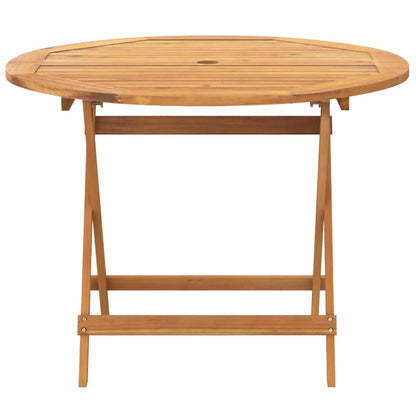 Set De Comedor De Jardín 5 Pzas Tela Madera Maciza Antracita / Vetonek_3