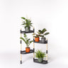 Suporte modular para plantas Citysens I personalizável; cor preta; 4 tabuleiros