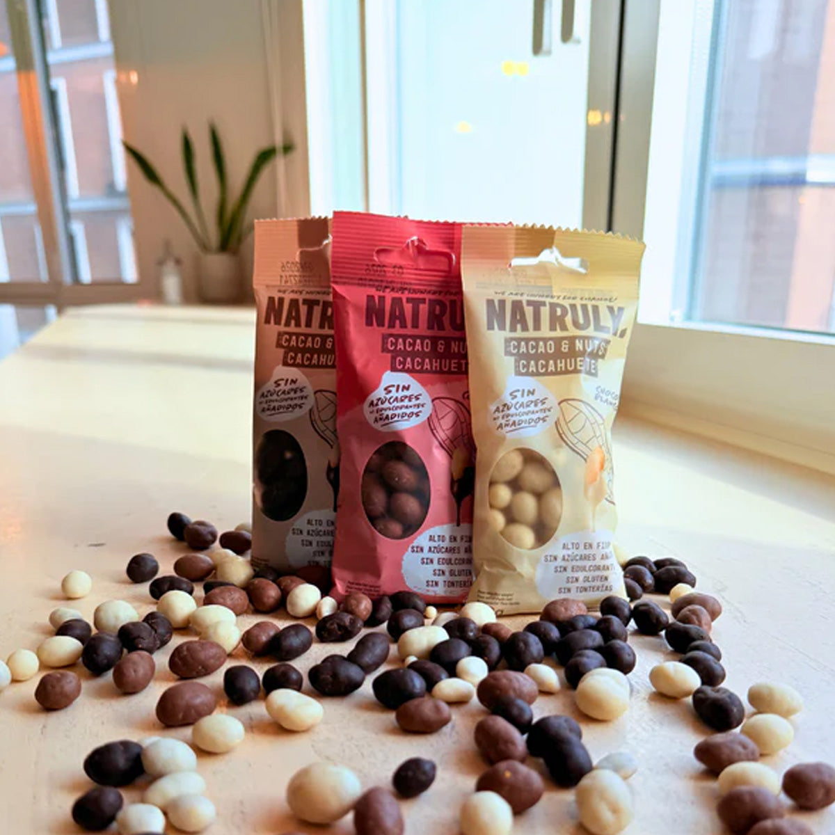 Cacao&Nuts Chocolate blanco Natruly 50g