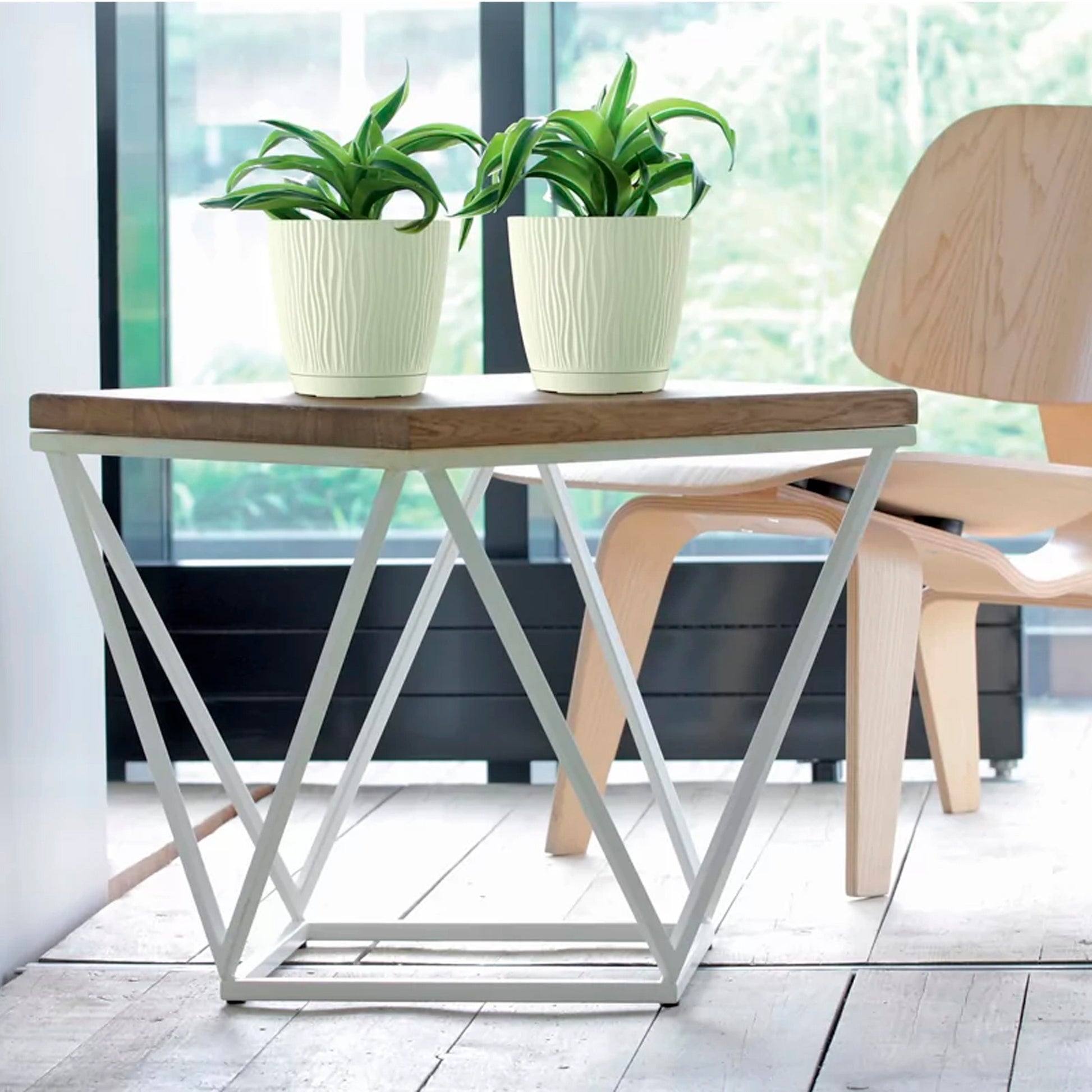 Maceta Sandy P, Dimensiones (mm) 239x239x225, Color Mocca