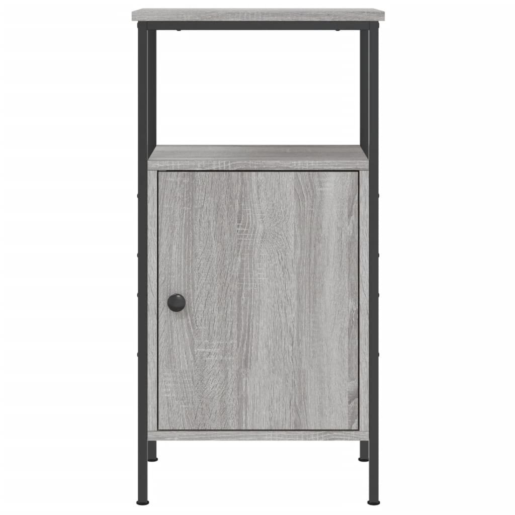 Mesitas De Noche 2 Uds Madera Ingeniería Gris Sonoma 41x31x80cm_4