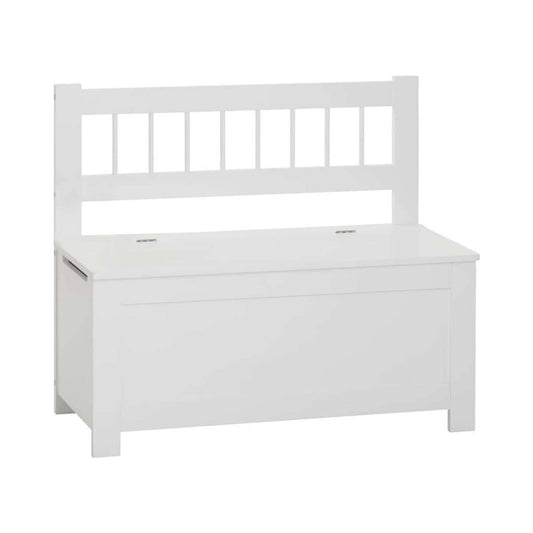 Well Home Banco De Almacenamiento Arcón Infantil De Madera Blanco - 74,5x34x64cm_0
