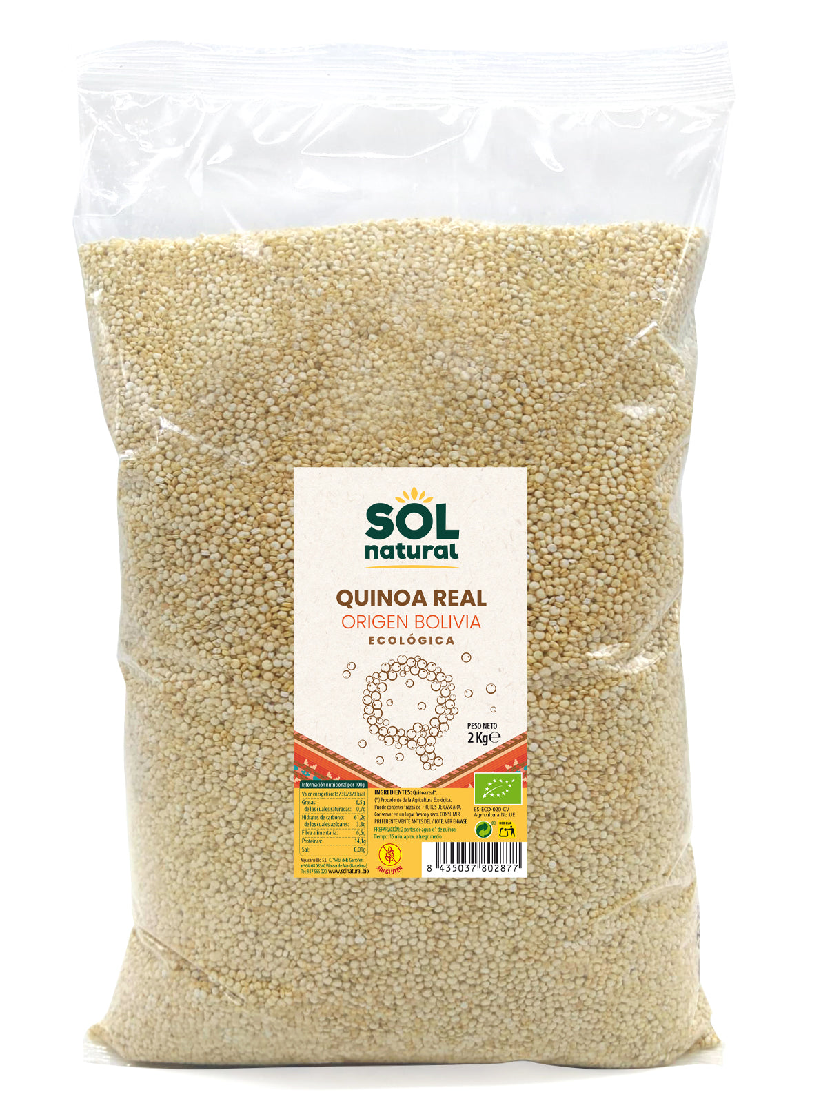 Quinoa a granel da Bolívia S/G Sol Natural 2kg