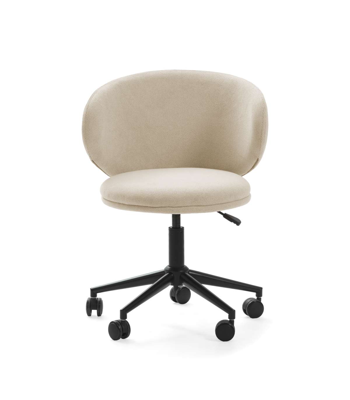 Sillón Despacho Giratorio Elevable Rebeca Acabado Beige, 60.5m(ancho) 73.5/83cm(altura) 6_4