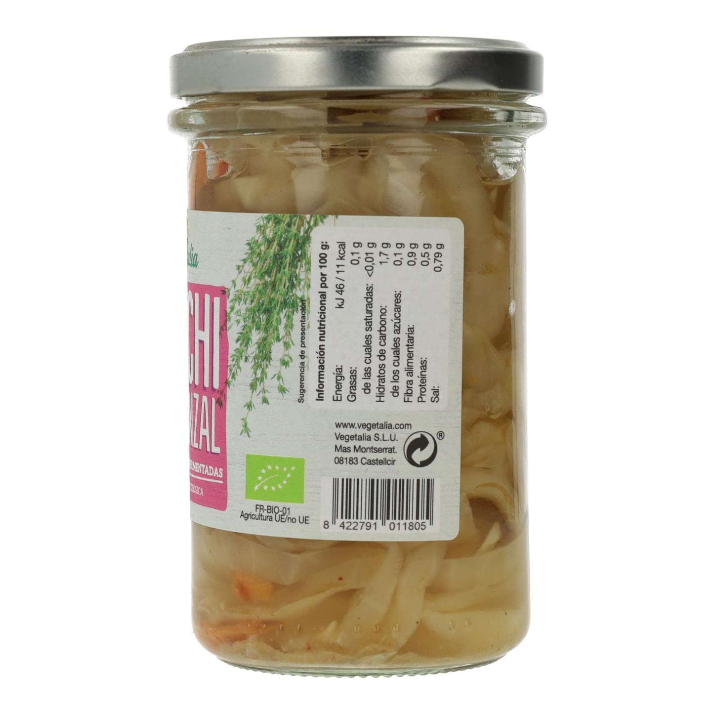 Kimchi Provençal Lactofermentado Bio Vegetalia 235gr