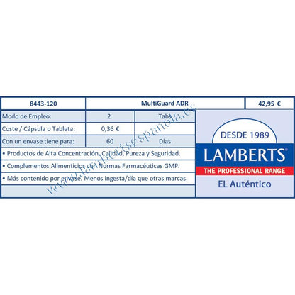 Cápsulas Lamberts Multi-Guard ADR 120