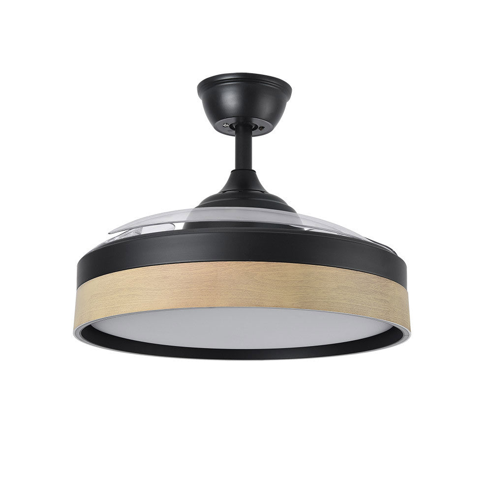 Ventilador Dc Iglu 72w 6120lm Negro/haya 3asp.desplegables 32/47x50/107d.3col,remoto, Temperatura, Memoria_1