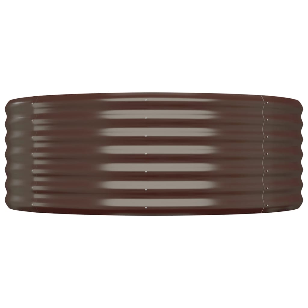 Jardinera Arriate Acero Galvanizado Marrón 175x100x36cm_3
