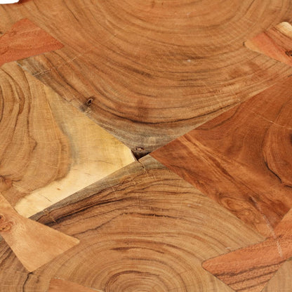 Mesa De Centro 4 Troncos Madera Maciza Acacia 36 Cm_3