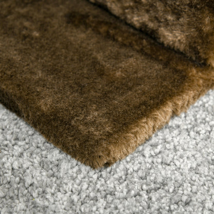 Pawhut Árbol Rascador Gatos 70 Cm Con Cueva 2 Plataformas Postes De Sisal Marrón_4