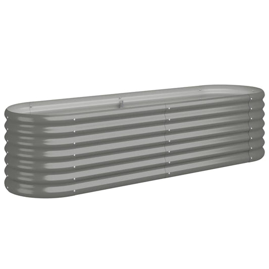 Jardinera De Acero Galvanizado Gris 152x40x36cm_0
