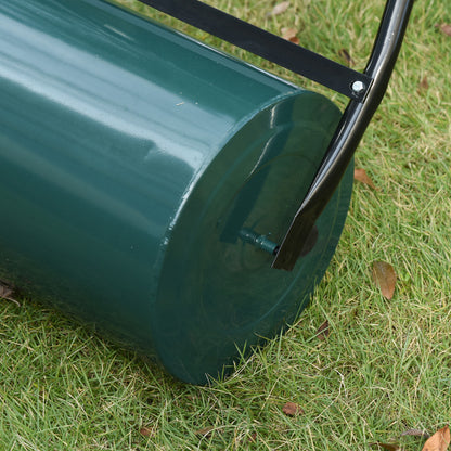Outsunny Rodillo Para Césped Ancho 50cm Ø30cm De 30l Con Mango En U Verde Oscuro_4