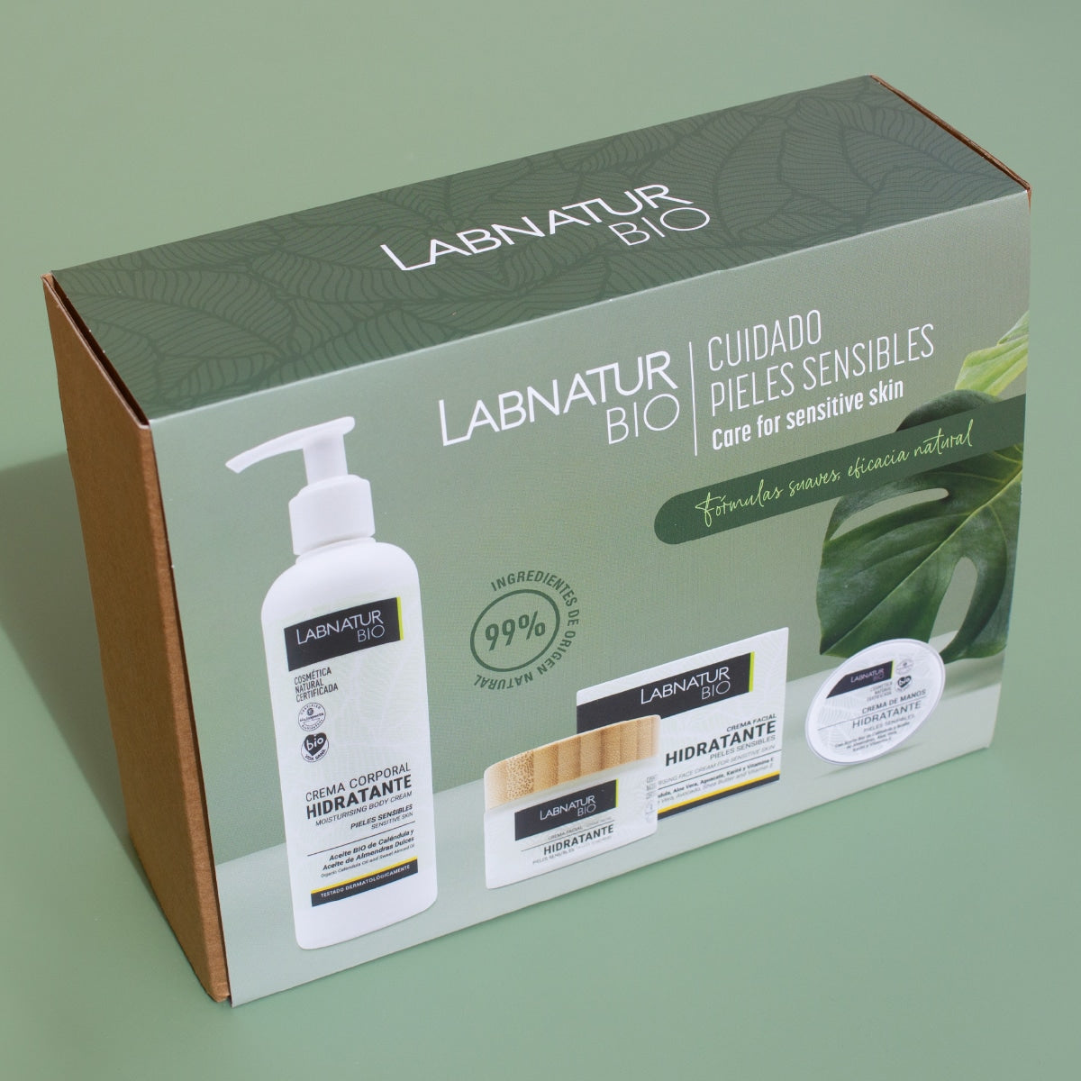 Pack Cuidado de Pieles Sensibles Labnatur Bio | Cremas Corporal, Facial y de Manos | Caléndula Bio | Vegano_1