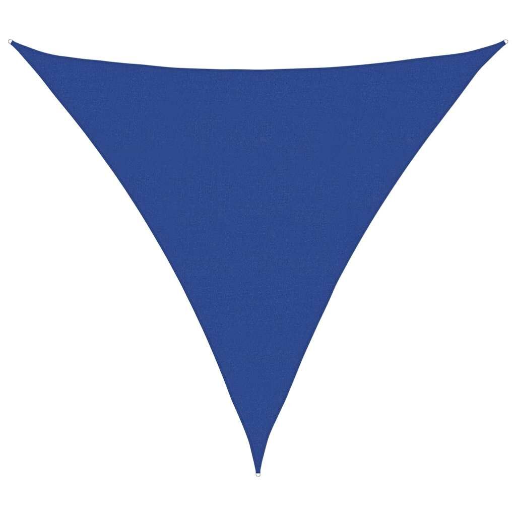 Vidaxl Toldo De Vela Triangular Hdpe Azul 160 G/m² 6x6x6 M_0
