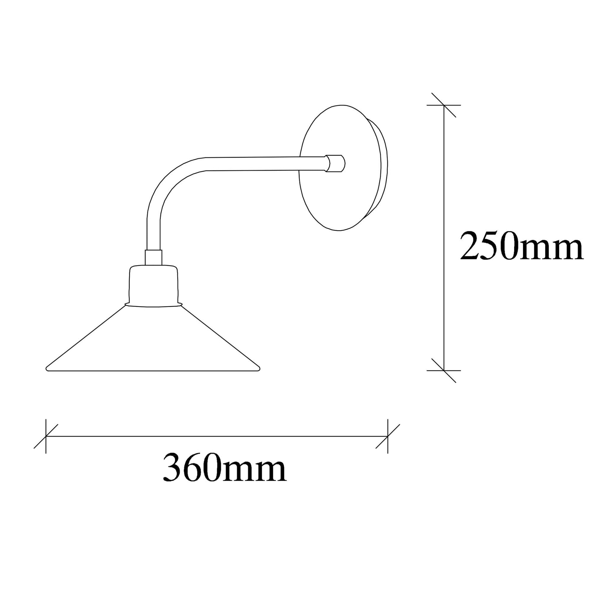 Aplique De Pared, Metal , Vintage, 24x36x25, Casquillo E 27 Max 40 W_1