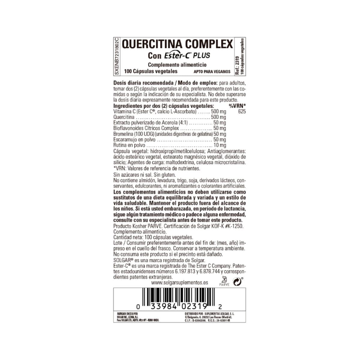 Complexo de Quercetina 50 cápsulas