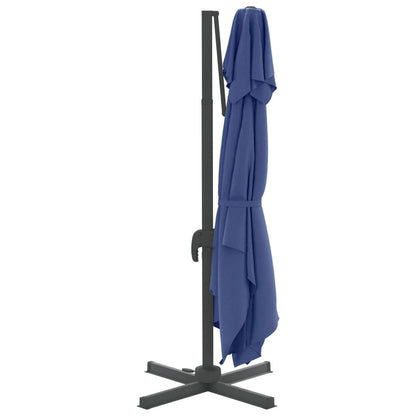 Vidaxl Sombrilla Colgante De Doble Techo Azul Celeste 400x300 Cm_4