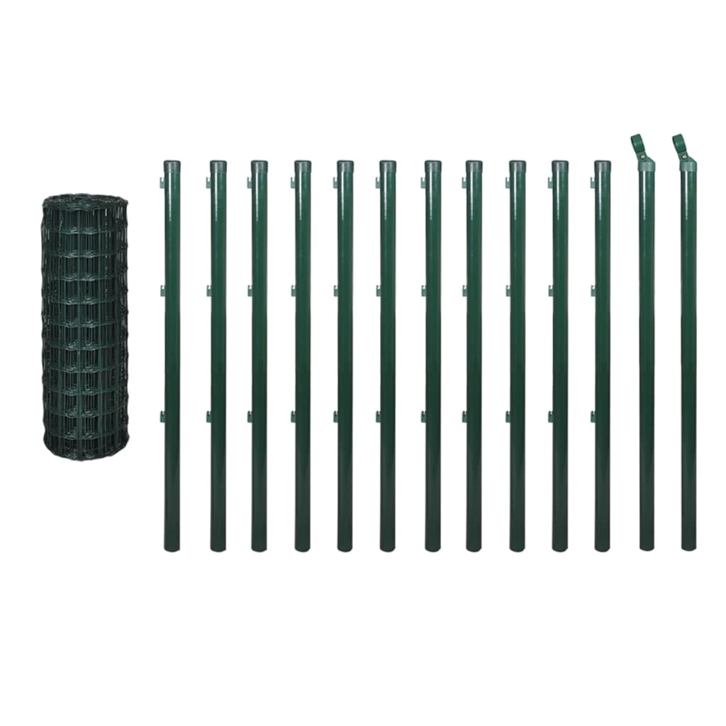 Set De Euro Valla Acero Verde 25x0,8 M / Vetonek_1
