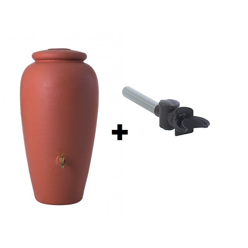 Kit pluvial depósito ànfora terracotta y filtro bajante redondo Graf_1