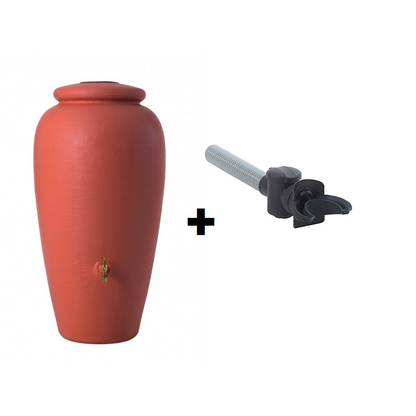 Kit pluvial depósito ànfora terracotta y filtro bajante redondo Graf_1