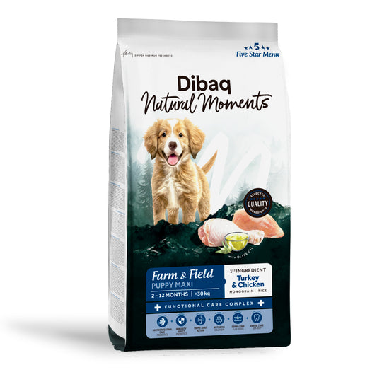 Dibaq Natural Moments 5 Star Pavo Y Pollo Cachorro Razas Grandes 2 Kg_0