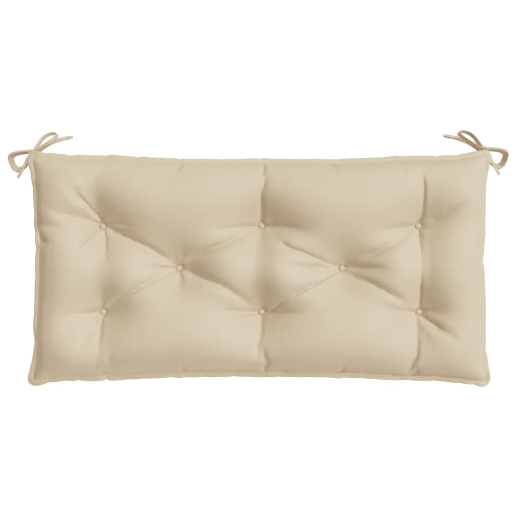 Vidaxl Cojín De Banco De Jardín Tela Oxford Beige 110x50x7 Cm_3