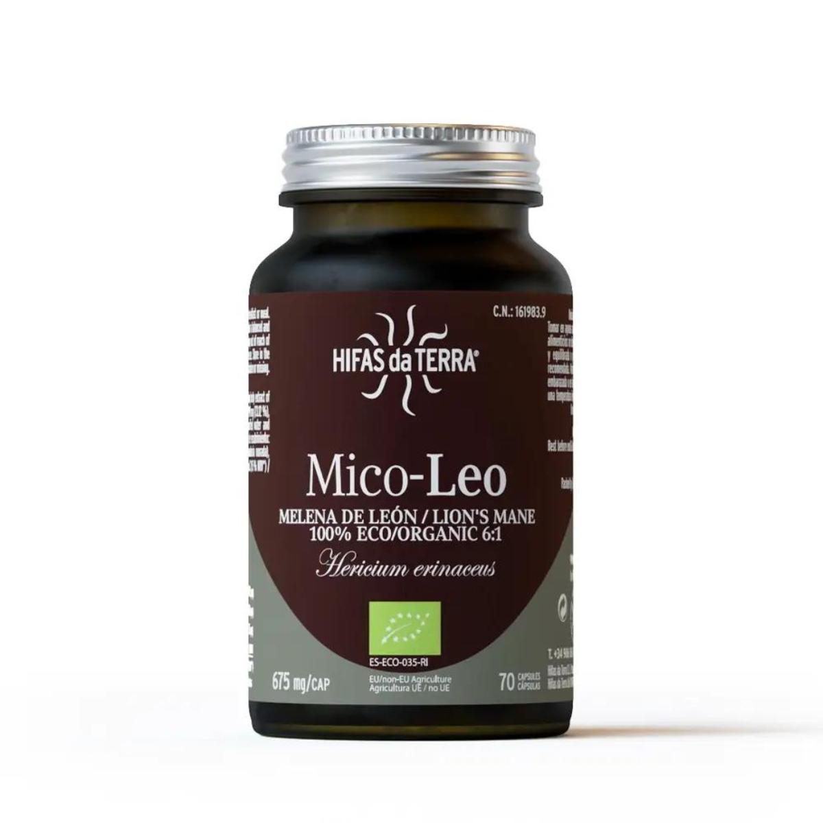 Mico Leo Juba de Leão BIO Hifas da Terra 675 mg 70 cápsulas