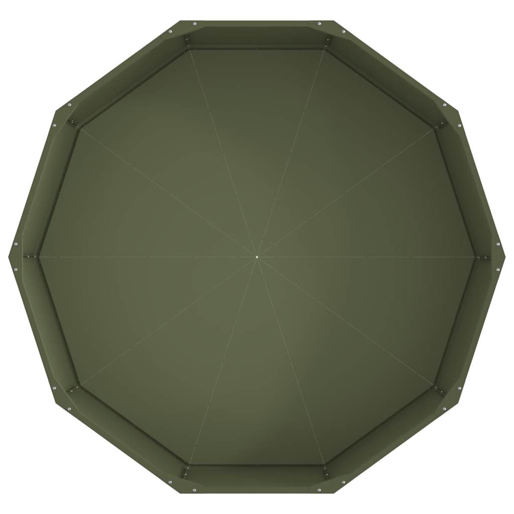 Jardinera Verde Oliva 120 X 120 X 35 Cm Acero_5